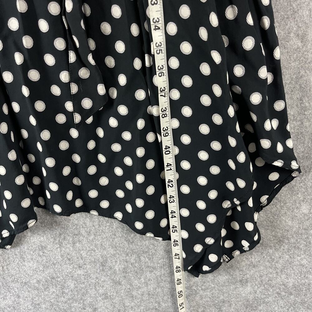 Anthropologie Maeve Dress‎ Womens 6 Polka Dot Off the Shoulder Belted Pocket - Picture 8 of 16